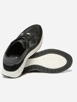 Baskets Femme Confort Cuir Noir BLONDIE