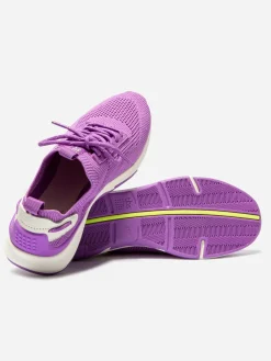 Baskets Femme Confort Textile Recyclé Violet JELLINA
