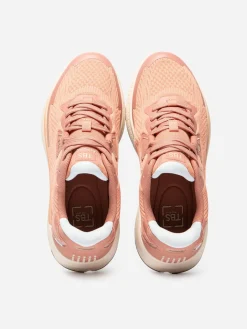Baskets Femme Confort Textile Recyclé Rose EASYFLY