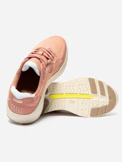 Baskets Femme Confort Textile Recyclé Rose EASYFLY
