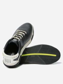 Baskets Homme Confort Cuir Marine