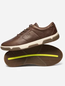Baskets Homme Confort Cuir Marron GEDEONE