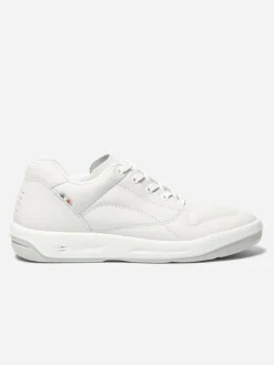 Baskets Homme Confort Dessus Cuir Blanc