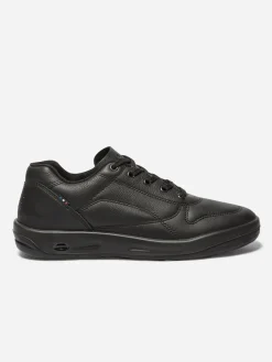 Baskets Homme Confort Dessus Cuir Noir