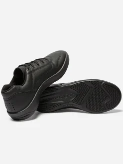 Baskets Homme Confort Dessus Cuir Noir