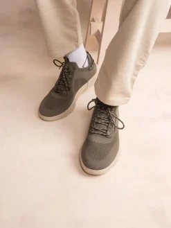 Baskets Homme Confort Textile Recyclé Kaki