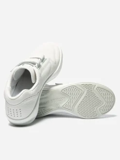 Baskets Homme Scratch Dessus Cuir Blanc