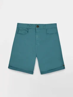 Bermuda Femme Ceinture Semi-élastiquée Vert SINTAMID