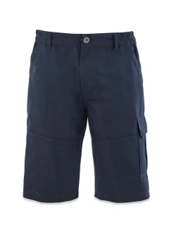 Bermuda Homme Ceinture Semi-Elastiquée Marine