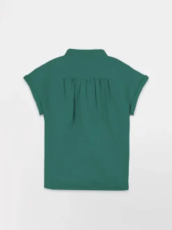 Blouse Femme Lin et Coton Vert ILONAMIS