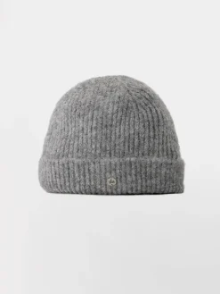 Bonnet Femme Tricot Matière Recyclée Gris JULIABO