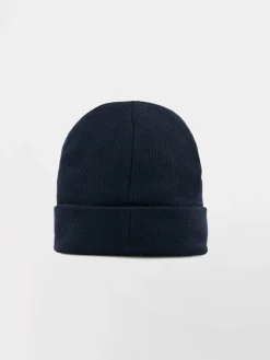 Bonnet Mixte Avec Revers Matière Recyclée Marine SASHABON