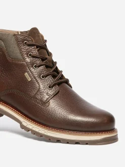 Boots Homme Membrane Imperméable Cuir Marron MONTDOR