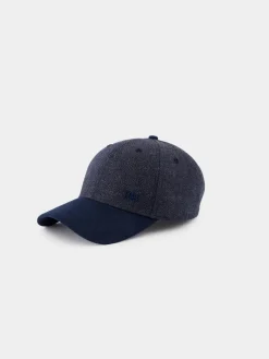 Casquette Homme Velours Côtelé Bleu ULYSCAP
