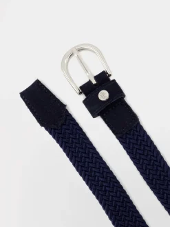 Ceinture Femme Tressée & Elastiquée Marine