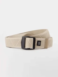 Ceinture Homme Boucle Coulissante Beige