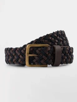 Ceinture Homme Cuir Marine et Marron NOAHBELT