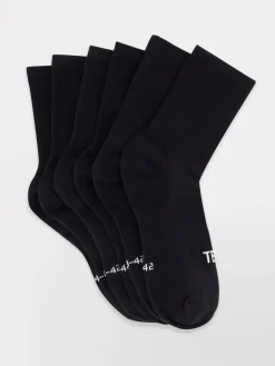 Chaussettes De Sport Mi-Mollet Mixtes Noir MIDSOC