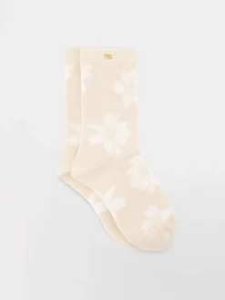 Chaussettes Femme Mi-mollets Textile Recyclé Motifs Roses BILLYSOC