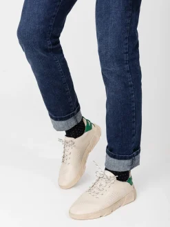 Chaussettes Homme Mi-mollets Matière Recyclée Marine à pois GARYSOCK