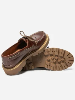 Chaussure bateau femme Lazaria Marron