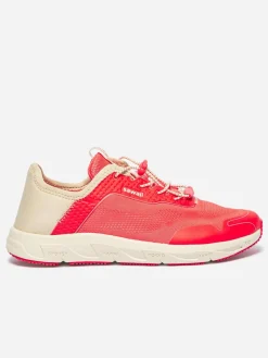 Chaussure femme avec évacuation de l'eau corail et creme SAWALI