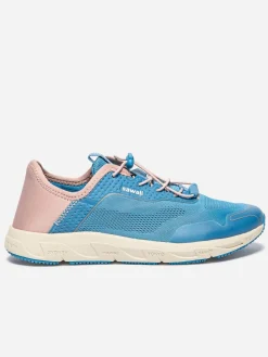 Chaussure femme avec évacuation de l'eau bleuet et blush SAWALI