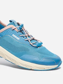 Chaussure femme avec évacuation de l'eau bleuet et blush SAWALI