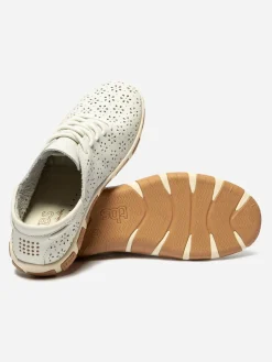 Chaussure Femme Cuir perforé Blanc JAZFLOR