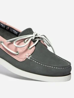 Chaussures bateau femme saphir et rose PHINN