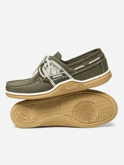 Chaussures bateau homme cactus et miel GLOBEK