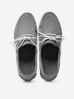 Chaussures Bateau Homme Cuir Nubuck Gris PHENIS