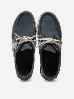Chaussures Bateau Homme Cuir Marine et Beige GLOBEK