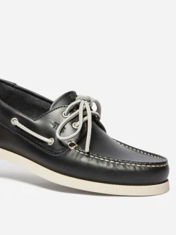 Chaussures Bateau Homme Cuir Marine PHENIS