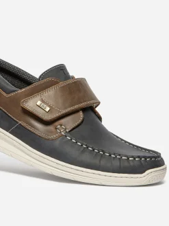 Chaussures bateau homme marine et cognac MATVELC