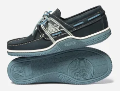Chaussures bateau homme navy et chambray GLOBEK