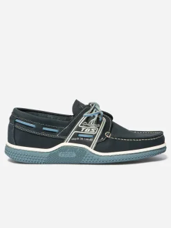 Chaussures bateau homme navy et chambray GLOBEK