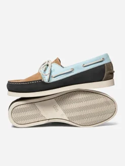 Chaussures bateau homme navy et oxygene PHENIS