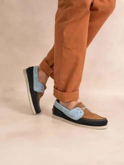 Chaussures bateau homme navy et oxygene PHENIS