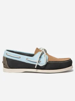 Chaussures bateau homme navy et oxygene PHENIS