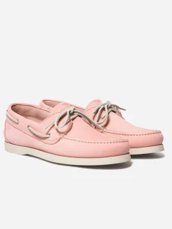 Chaussures bateau homme rose PHENIS