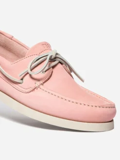 Chaussures bateau homme rose PHENIS