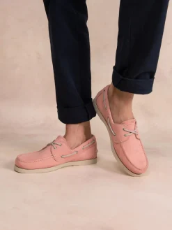 Chaussures bateau homme rose PHENIS