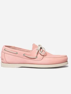 Chaussures bateau homme rose PHENIS