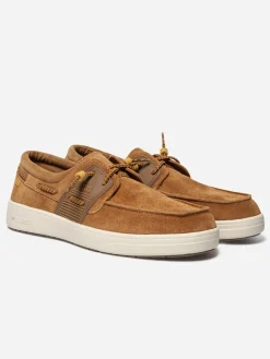 Chaussures Bateau Homme Textile Légères Caramel GEOBOAT