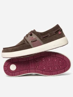 Chaussures Bateau Homme Textile Légères Chataigne GEOBOAT