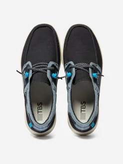 Chaussures Bateau Homme Textile Légères Bleu Marine GEOBOAT