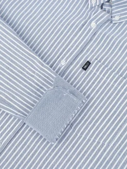 Chemise Chambray Manches Longues Bleu RHAVICHE