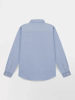 Chemise Chambray Manches Longues Bleu BRADYCHE