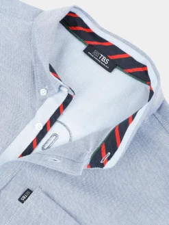 Chemise Chambray Manches Longues Bleu JAMADCHE
